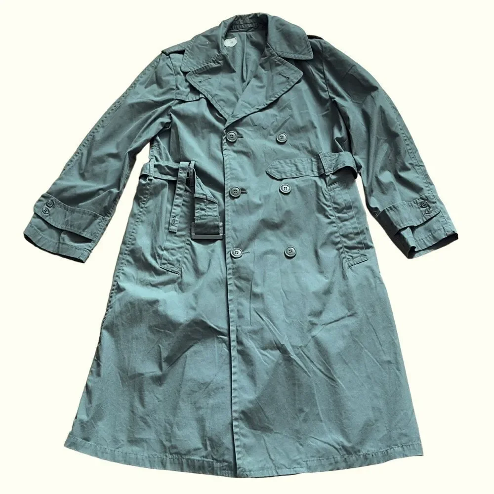 Rolane Sportswear, INC Vintage Men’s Military Trench Coat Army Green Size 36R